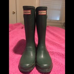 AUTHENTIC Hunter boots, Hunter Green Kids Size 3